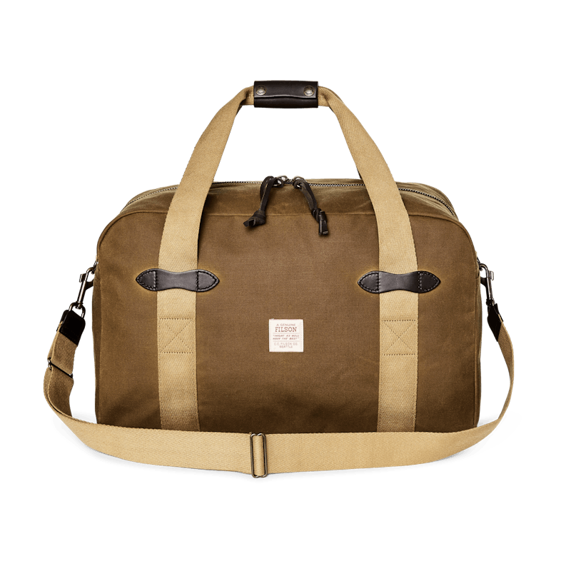 Filson Medium Tin Cloth Duffle Bag Dark Tan